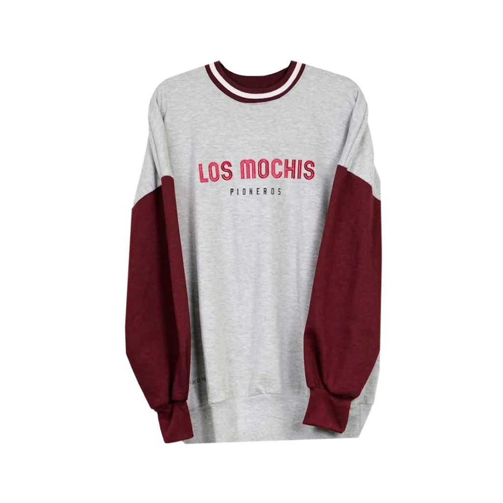 Sweatshirt oversized bicolor gris
