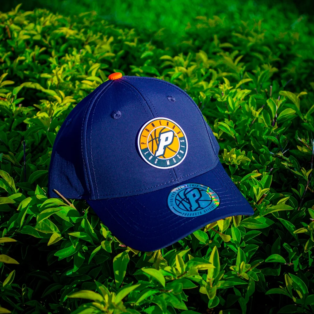 Gorra pioneroa pvc azul naranja